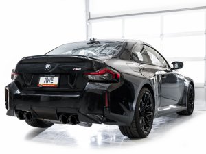 BMW G87 M2 Performance Exhaust - AWE Tuning - Cat Back Track Edition - Diamond Black - `23-`24